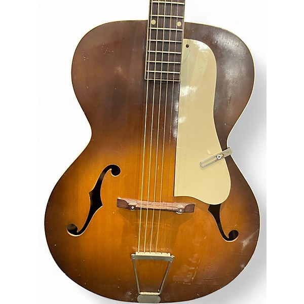 Vintage 1960s Airline archtop 2 Color Sunburst Acoustic Guitar
