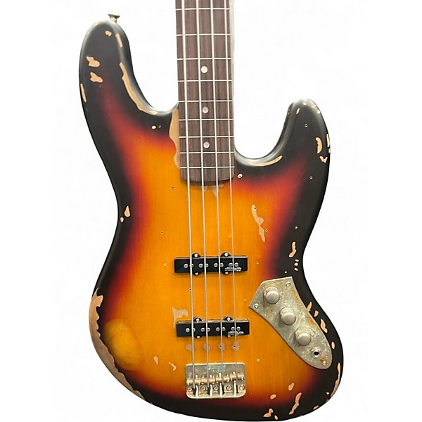 Used Vintage vj74 2 Color Sunburst Electric Bass Guitar