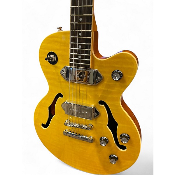 Used 2016 Epiphone Wildkat Studio Natural Hollow Body Electric Guitar