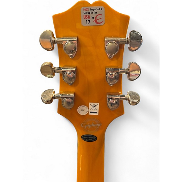 Used 2016 Epiphone Wildkat Studio Natural Hollow Body Electric Guitar