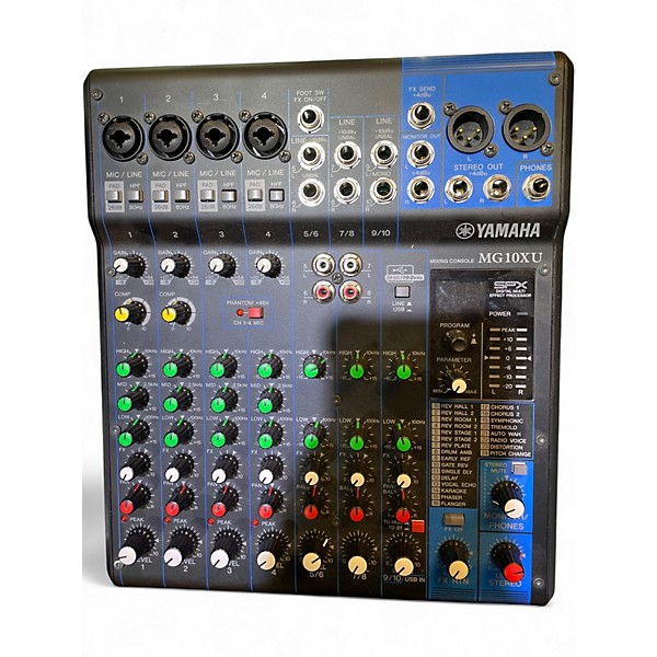 Used Yamaha MG10XU 10 Channel Mixer with Effects Unpowered Mixer