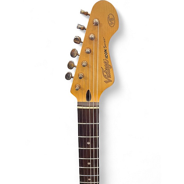 Used Vintage Icon Series v6 Mint Green Solid Body Electric Guitar