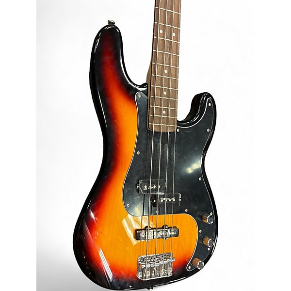 Used Squier Affinity Precision Bass 2 Color Sunburst Electric Bass Guitar