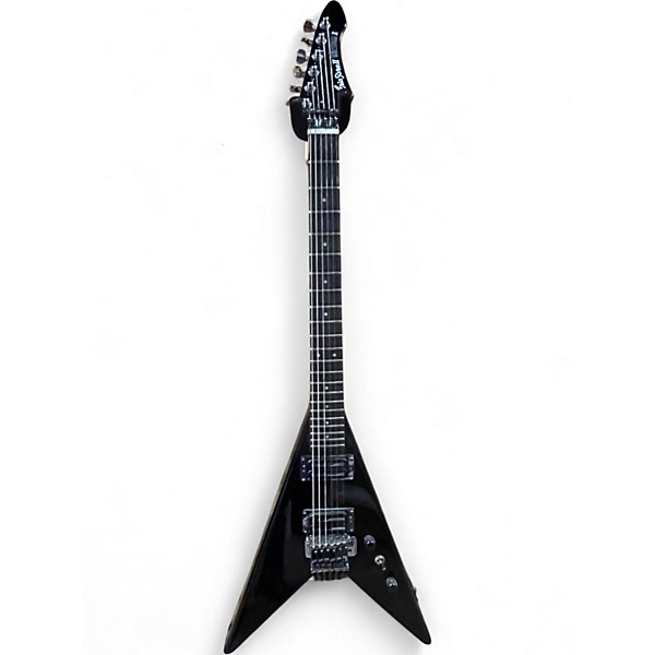 Used Aria PRO II CUSTOM X Black Solid Body Electric Guitar