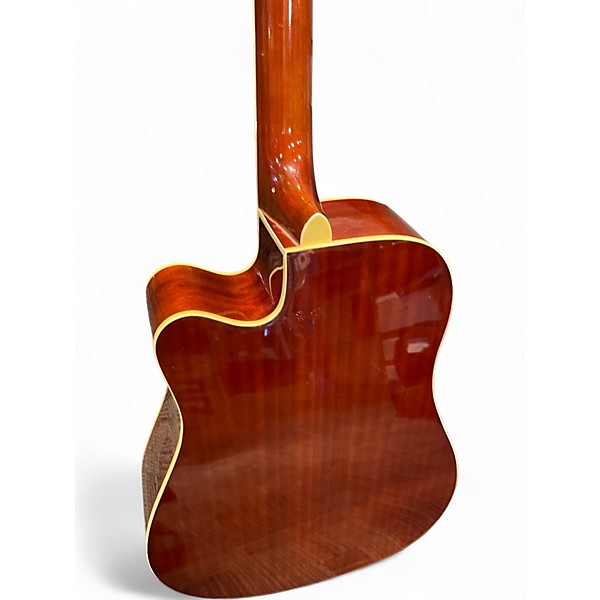 Used Glen Burton ACOUSTIC GA204 Black Acoustic Electric Guitar