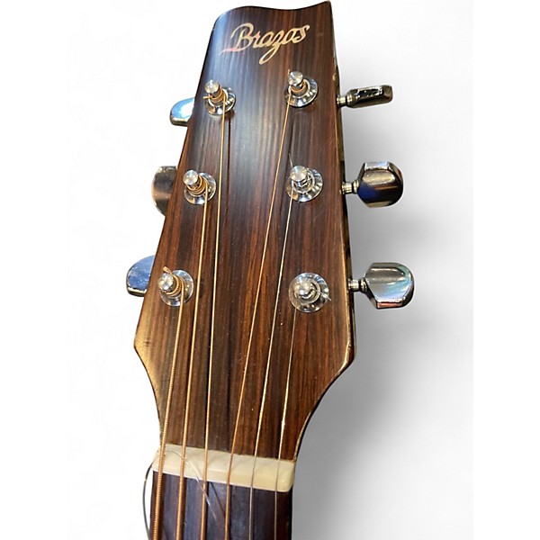 Used Brazos 200 Natural Acoustic Guitar