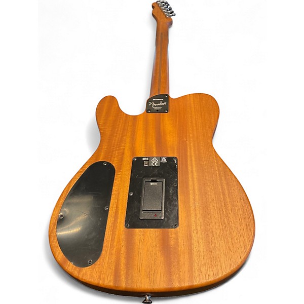 Used Fender Acoustasonic Player Telecaster Black Acoustic Electric Guitar