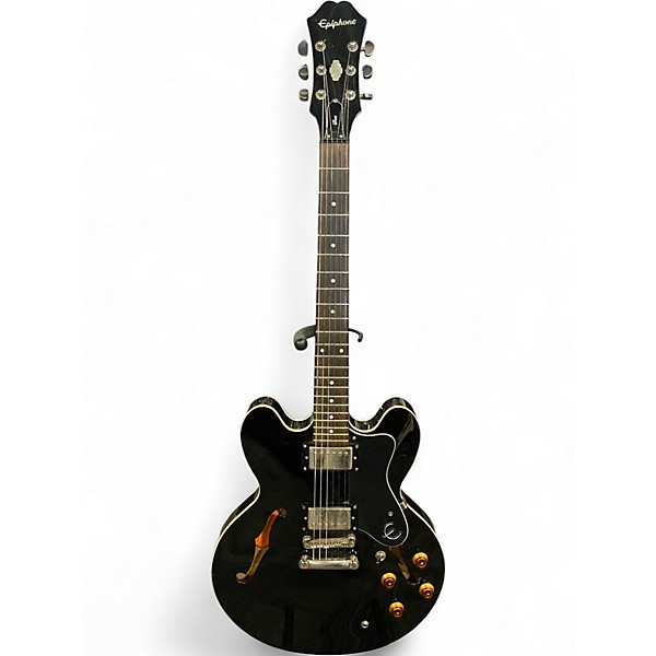Used Epiphone Dot Black Hollow Body Electric Guitar
