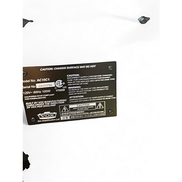 Used VOX AC15C1 Custom AC15 1x12 Tube Guitar Combo Amp