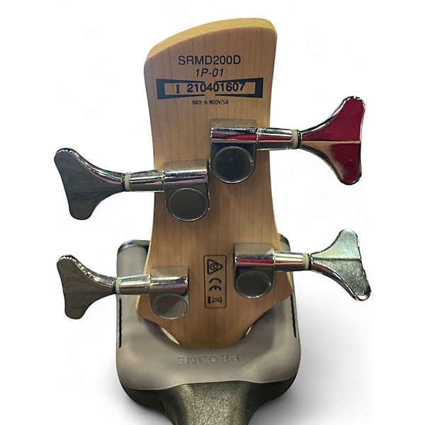 Used 2021 Ibanez SRMD200D Pearl White Electric Bass Guitar