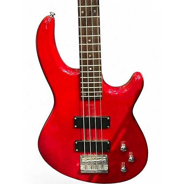 Used Dean Edge 10 Candy Apple Red Electric Bass Guitar