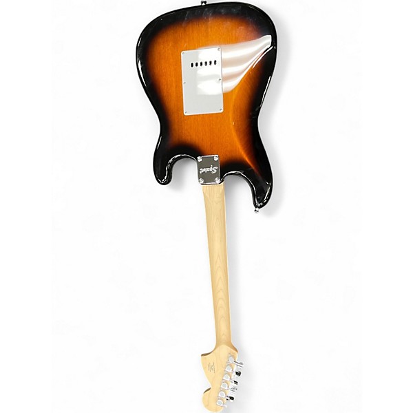 Used Squier Affinity Stratocaster Left Handed 2 Tone Sunburst Electric Guitar