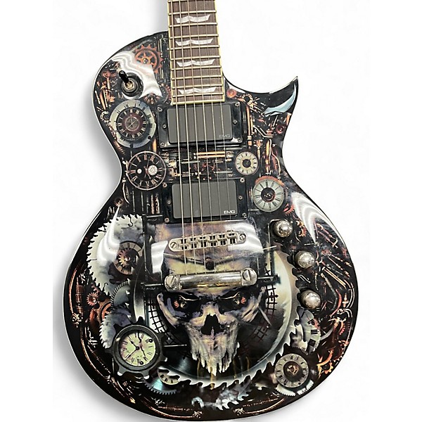 Used ESP LTD EC Clockwork Zombie Custom Graphic Solid Body Electric Guitar