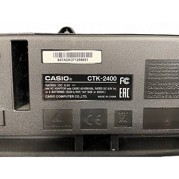 Used Casio CTK-2400 61-Key Portable Keyboard