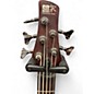 Used Ibanez SR505 5 String trans brown Electric Bass Guitar