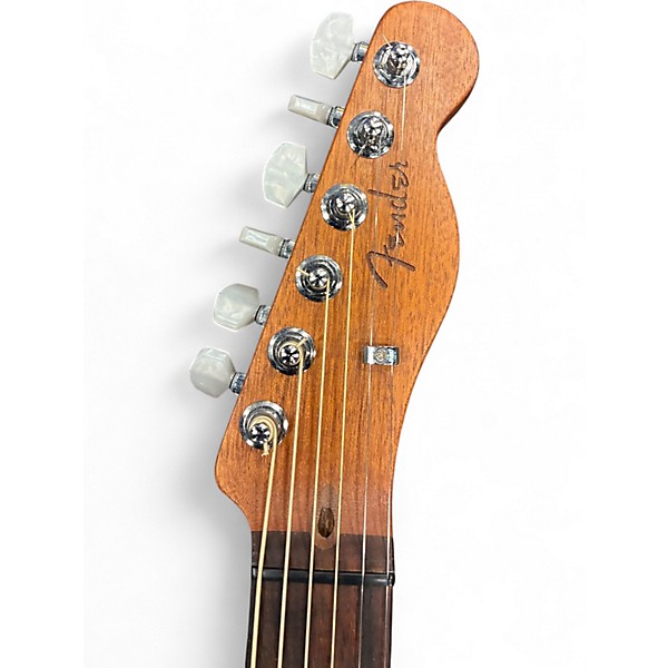 Used Fender Acoustasonic Player Telecaster Alpine White Acoustic Electric Guitar