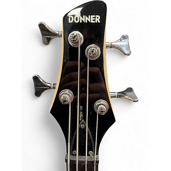 Used Donner dpj 100 Black Electric Bass Guitar