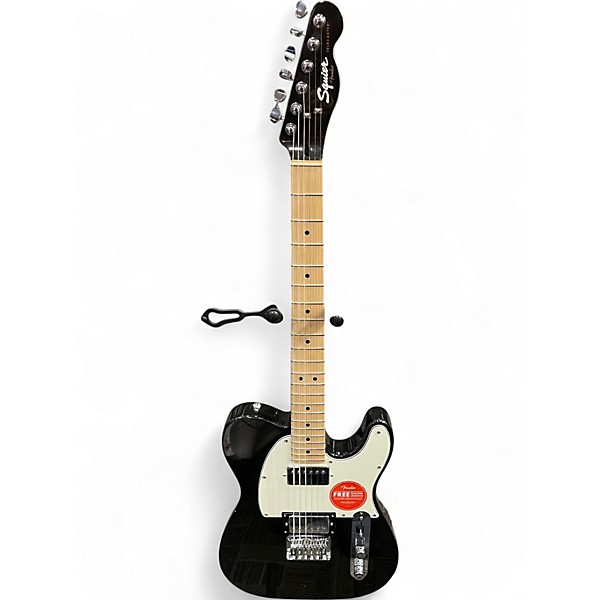 Used Squier Contemporary Telecaster HH Black Solid Body Electric Guitar