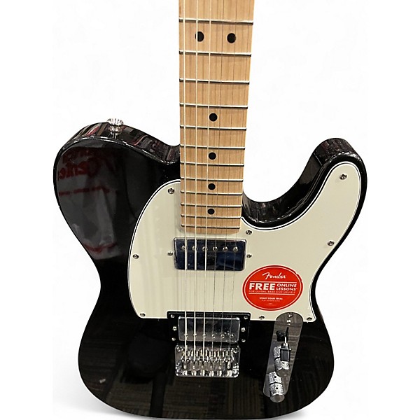 Used Squier Contemporary Telecaster HH Black Solid Body Electric Guitar