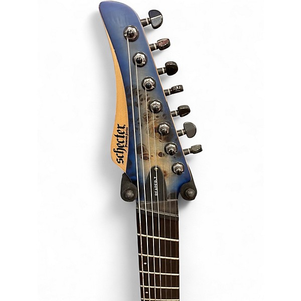 Used Schecter Guitar Research REAPER  7 Sky Burst Solid Body Electric Guitar