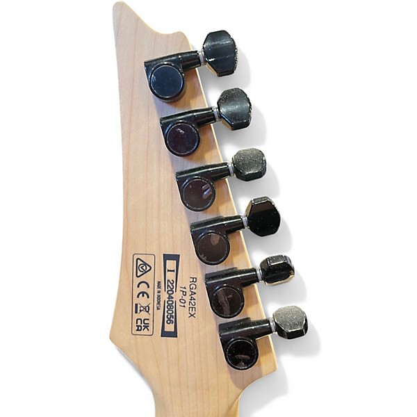 Used Ibanez rga42ex Trans Purple Solid Body Electric Guitar