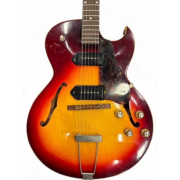 Vintage 1965 Gibson ES-125 Cherry Sunburst Hollow Body Electric Guitar