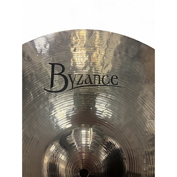 Used MEINL 18in Byzance Medium Thin Crash Brilliant Cymbal