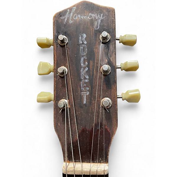 Vintage 1960s Harmony ROCKET 2 Color Sunburst Acoustic Electric Guitar