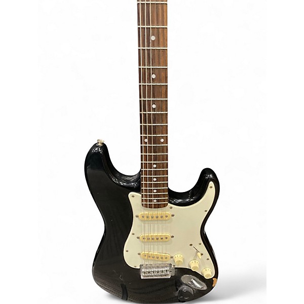 Used Squier Affinity Stratocaster Black Solid Body Electric Guitar