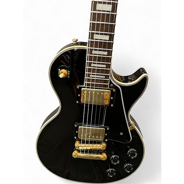 Used Epiphone Les Paul Custom BLACK Solid Body Electric Guitar