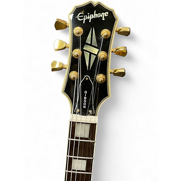 Used Epiphone Les Paul Custom BLACK Solid Body Electric Guitar