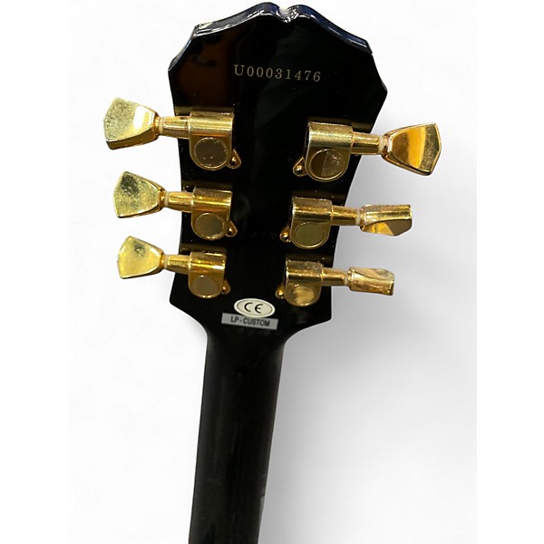 Used Epiphone Les Paul Custom BLACK Solid Body Electric Guitar