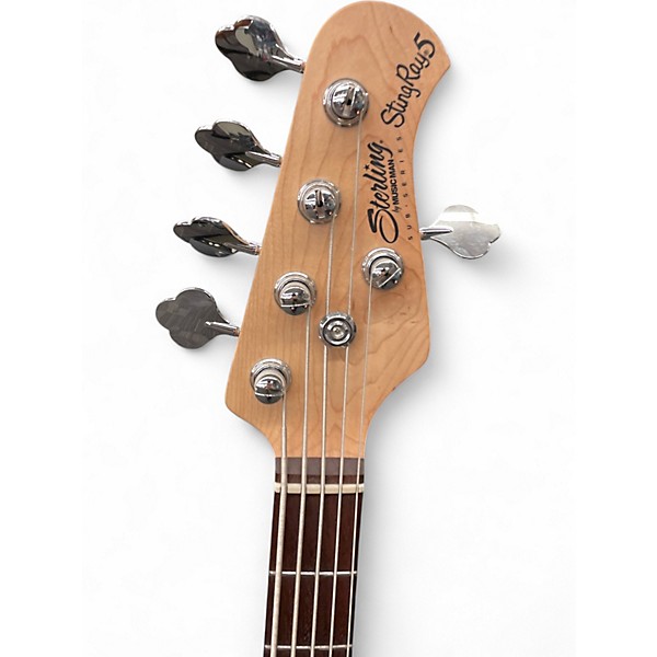 Used Sterling by Music Man Ray5 5 String HH RUBY RED BURST Electric Bass Guitar