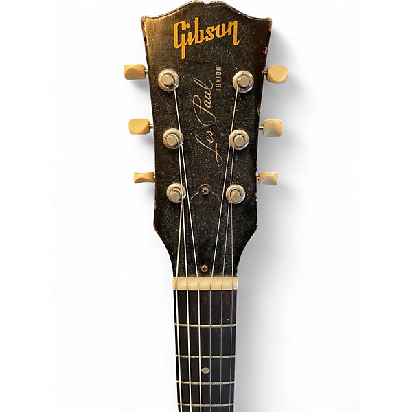 Vintage 1957 Gibson Les Paul Junior Sunburst Solid Body Electric Guitar