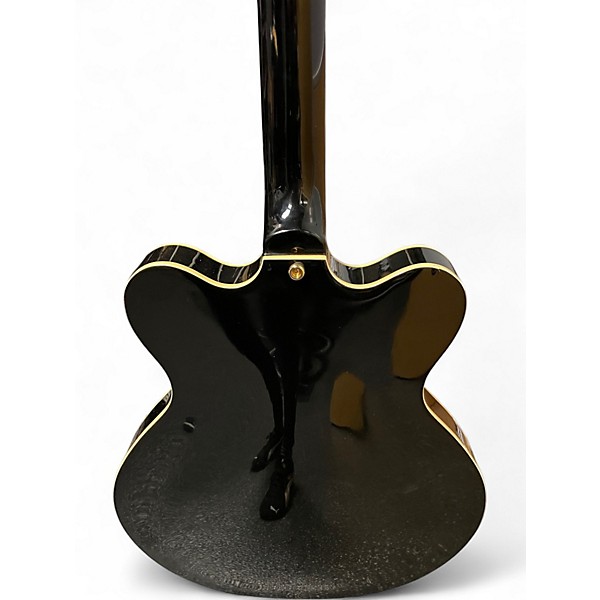 Used Eastwood Classic 6 Deluxe Black Hollow Body Electric Guitar