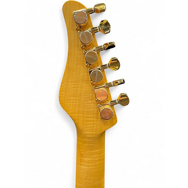 Used Schecter Guitar Research California Classic Transparent Amber Solid Body Electric Guitar