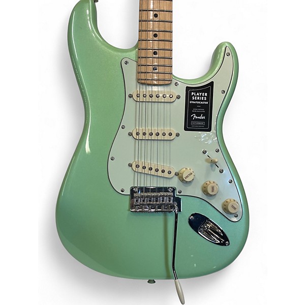 Used Fender Player Stratocaster Green Solid Body Electric Guitar