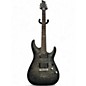 Used Schecter Guitar Research C1 Platinum See-Thru Black Satin Solid Body Electric Guitar thumbnail
