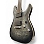 Used Schecter Guitar Research C1 Platinum See-Thru Black Satin Solid Body Electric Guitar