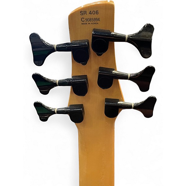 Used Ibanez SR406 Brown Electric Bass Guitar