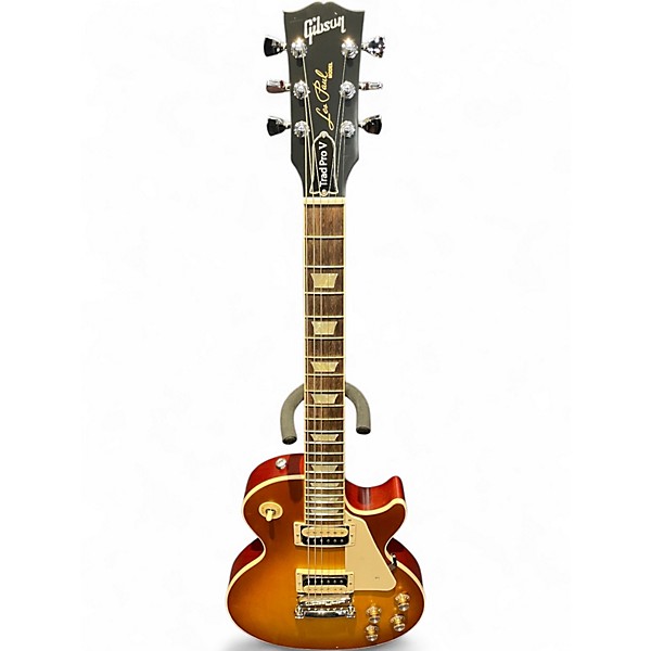 Used Gibson Les Paul Traditional Pro V Cherry Sunburst Solid Body Electric Guitar