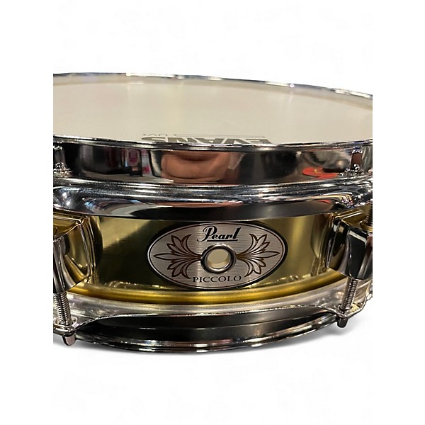 Used Pearl 13X3 Brass Effect Piccolo Snare Brass Drum
