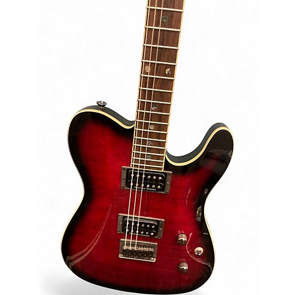 Used Fender Special Edition Custom Telecaster FMT HH Black Cherry Burst Solid Body Electric Guitar