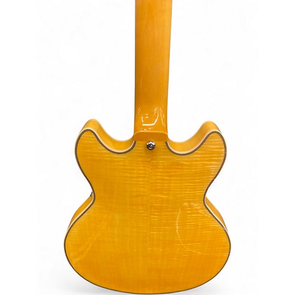 Used D'Angelico PREMIER MINI DC Natural Hollow Body Electric Guitar