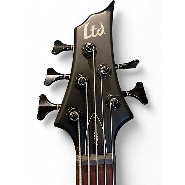 Used ESP F205 5 String black Electric Bass Guitar