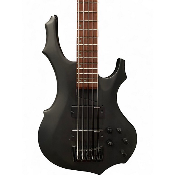 Used ESP F205 5 String black Electric Bass Guitar
