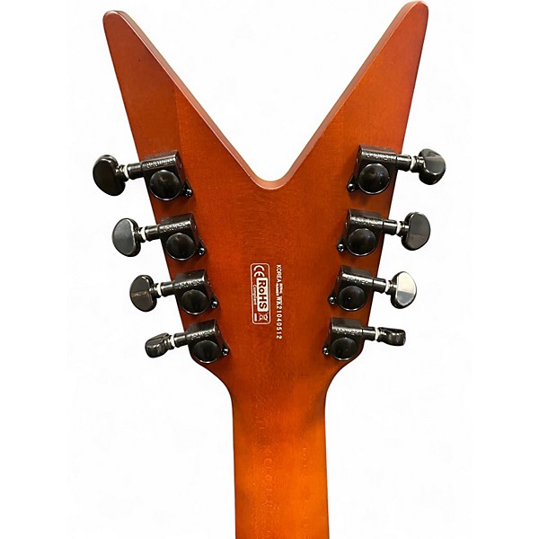 Used Dean ML Select 8 String Multi Scale Kahler Sunburst Solid Body Electric Guitar