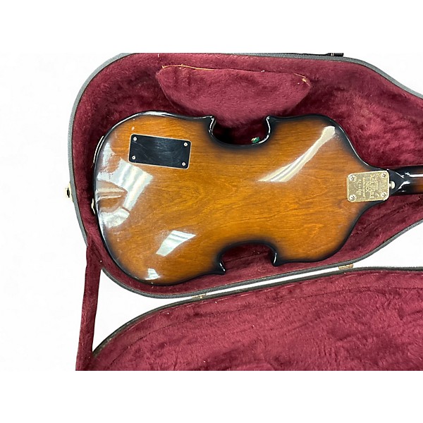 Vintage 1970s Pan VIOLA BASS VIOLIN BURST Electric Bass Guitar