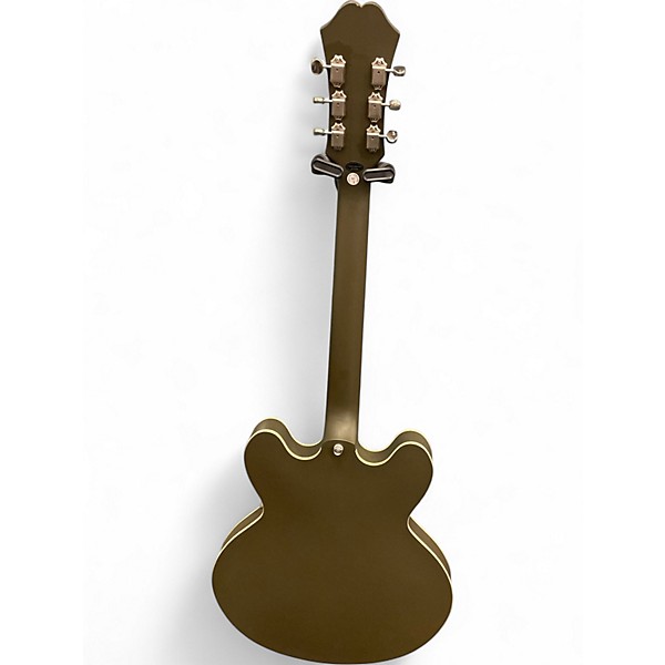 Used Epiphone Casino Worn Green Hollow Body Electric Guitar