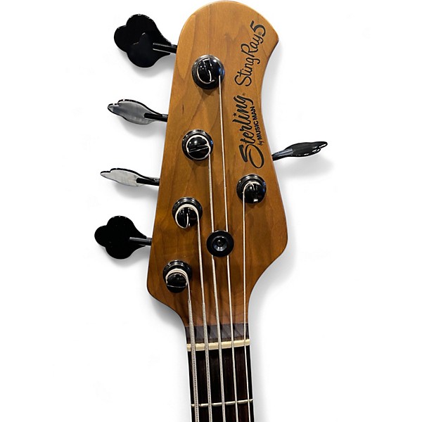 Used Sterling by Music Man StingRay RAY35 Purple Sparkle Electric Bass Guitar